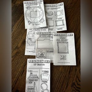 Pre-School / Toddler booklet with Scissors